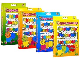 Обучающие карточки "Сороконожка" 4шт/уп доставка оптом в Донецк