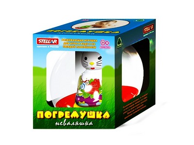 Донецк игрушка оптом Погремушка Неваляшка "Кошечка"