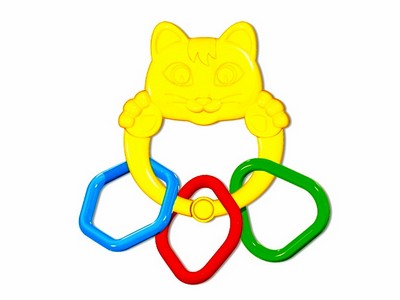 Донецк игрушка оптом Прорезыватель "Котенок и Медвежонок"