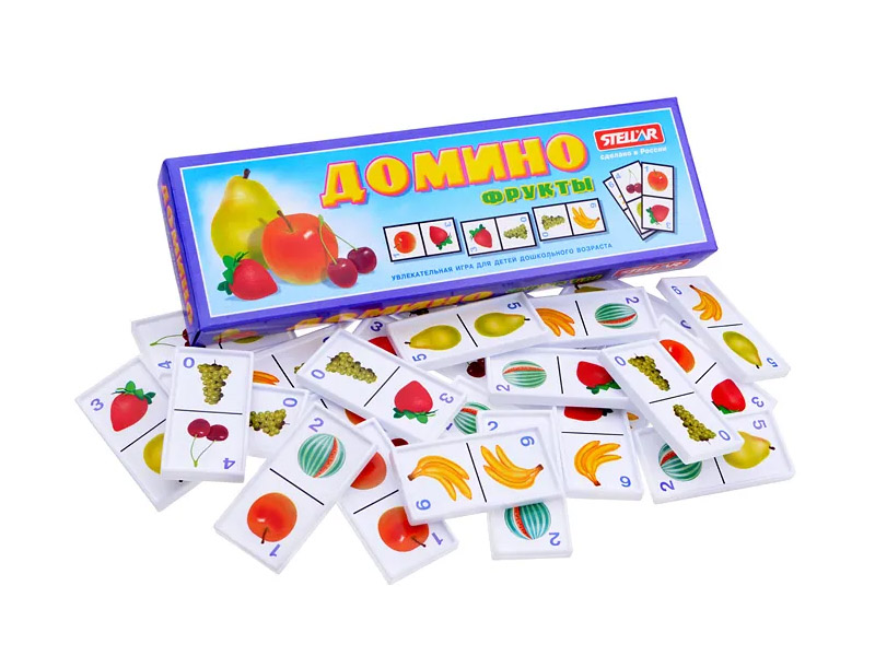 Донецк игрушка оптом Домино № 14 "Фрукты"