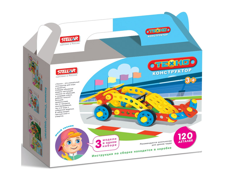Донецк игрушка оптом Конструктор "Техно" 120 дет. "Болид"