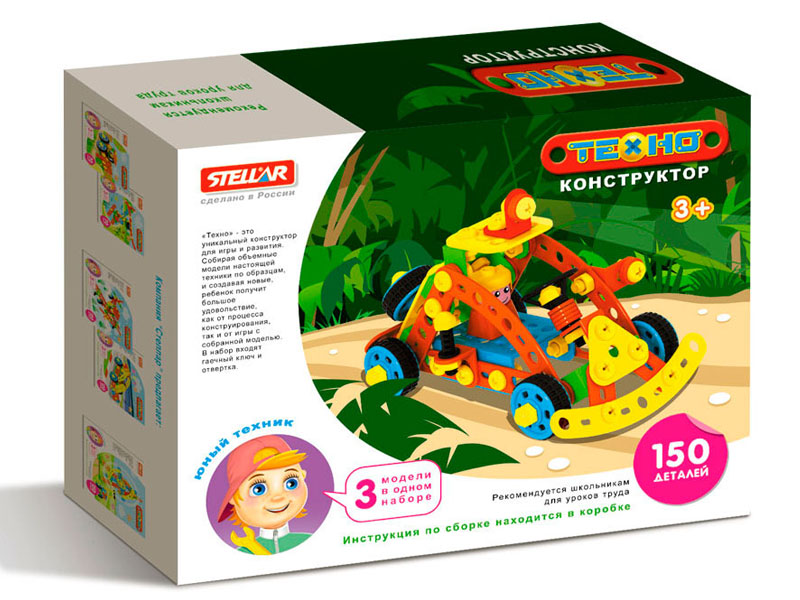 Донецк игрушка оптом Конструктор "Техно" 150 дет. "Джип"