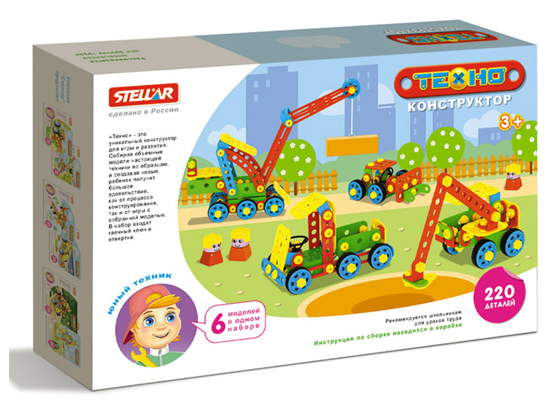 Донецк игрушка оптом Конструктор "Техно" 220 дет. "Стройка"
