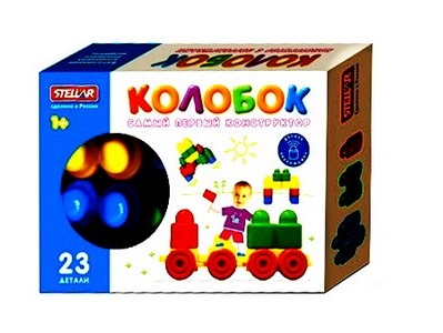 Донецк игрушка оптом Конструктор "Колобок" 23 дет. коробка