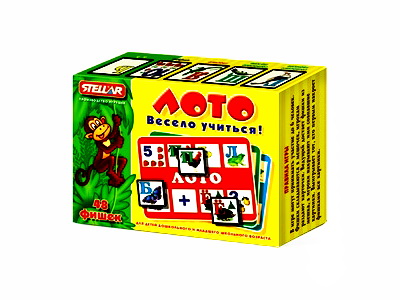 Донецк игрушка оптом Лото "Весело учиться"