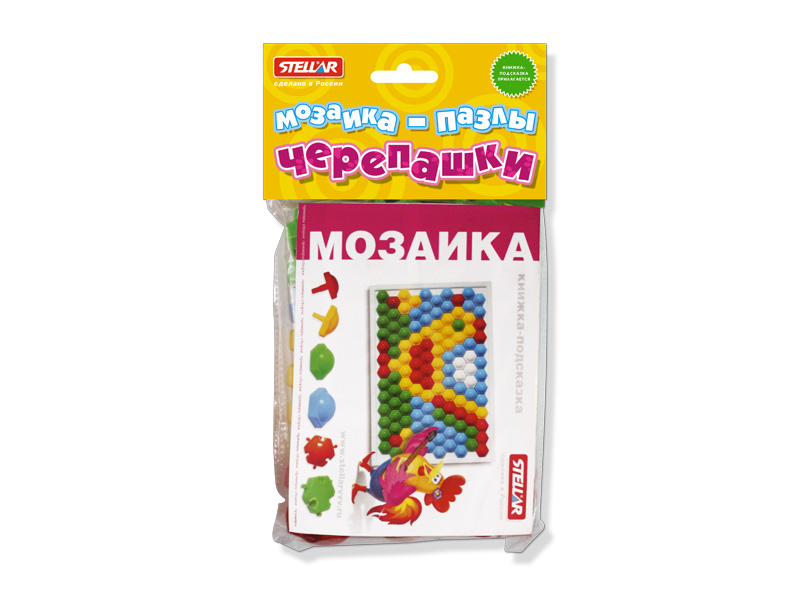 Донецк игрушка оптом Мозаика-пазлы "Черепашки" (40мм/27 деталей) п/пакет