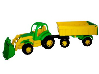 "Крепыш", трактор с прицепом №1 и ковшом 52 см