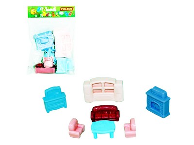 Донецк игрушка оптом Набор мебели для кукол №2 7 эл. в пакете