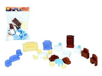 Донецк игрушка оптом Набор мебели для кукол №5 21 эл. в пакете