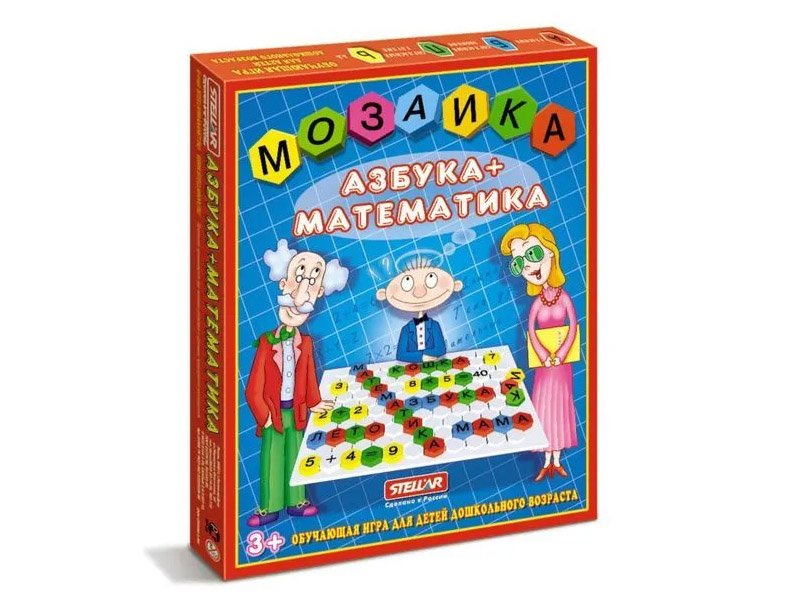 Мозаика "Азбука/математика" (поле 32х25). Арт.01004