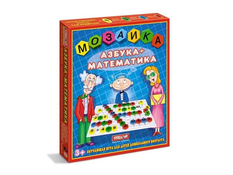 Донецк игрушка оптом Мозаика "Азбука+Математика" (поле 32*25 см)