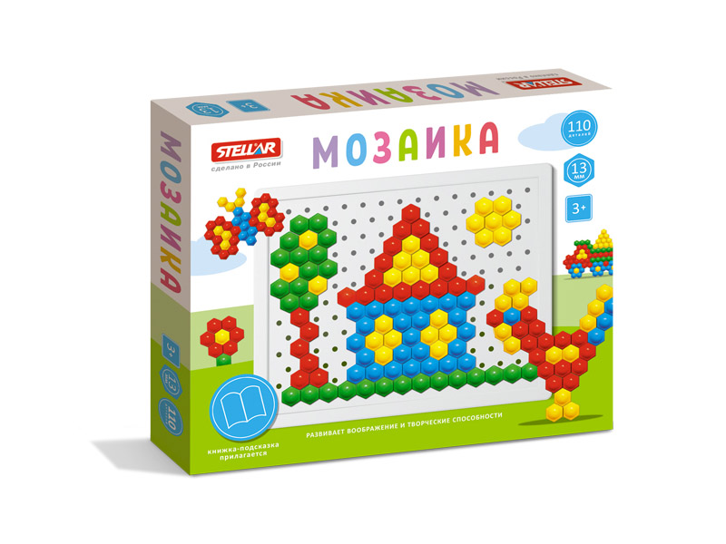 Донецк игрушка оптом Мозаика (диаметр 13мм/110 деталей)